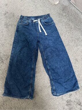 Gap wide leg drawstring jeans women’s small petite